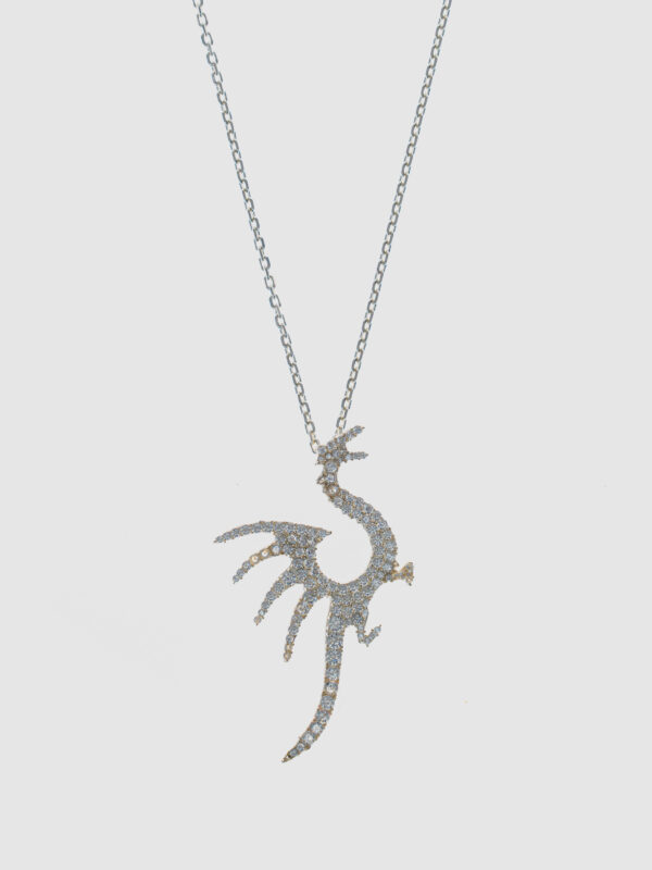 925 Ayar Gümüş – El Yapımı “Dragon Spirit” Ejderha Kolye