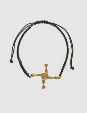 925 Ayar Gümüş 18K Altın Kaplama Brigid Knıt Bileklik | Celtic Tılsım