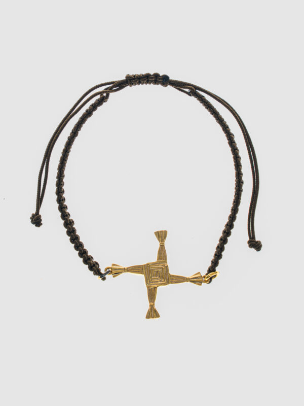 925 Ayar Gümüş 18K Altın Kaplama Brigid Knıt  Bileklik | Celtic Tılsım